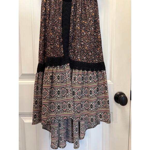 Knox Rose Women’s Sleeveless High Low Hem Boho Floral Dress Size M Multicolor - Picture 4 of 6